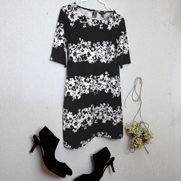 Banana Republic Floral Print Dress NWOT - Picture 2 of 12